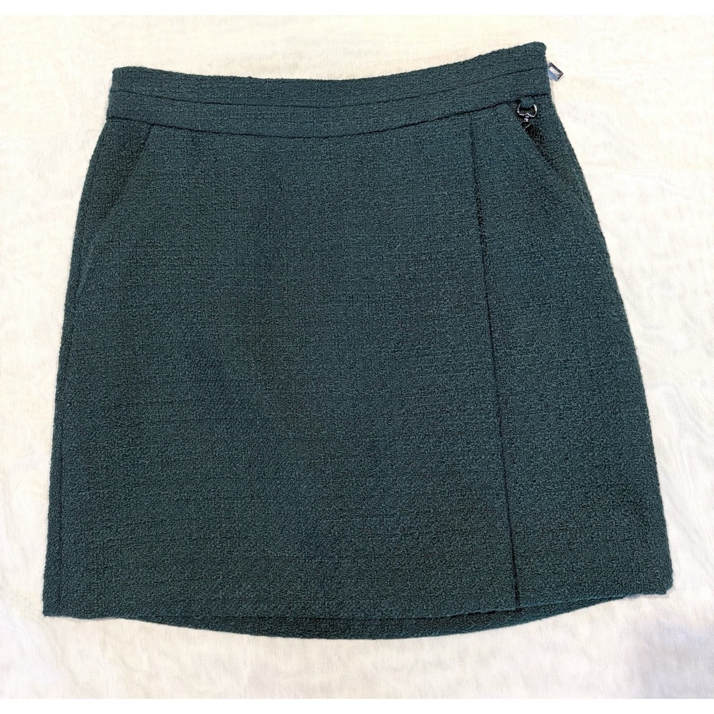KARL LAGERFELD Mini Skirt~Size 0 Dark Emerald Green